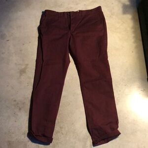 H&M Burgundy Chinos, 36x32